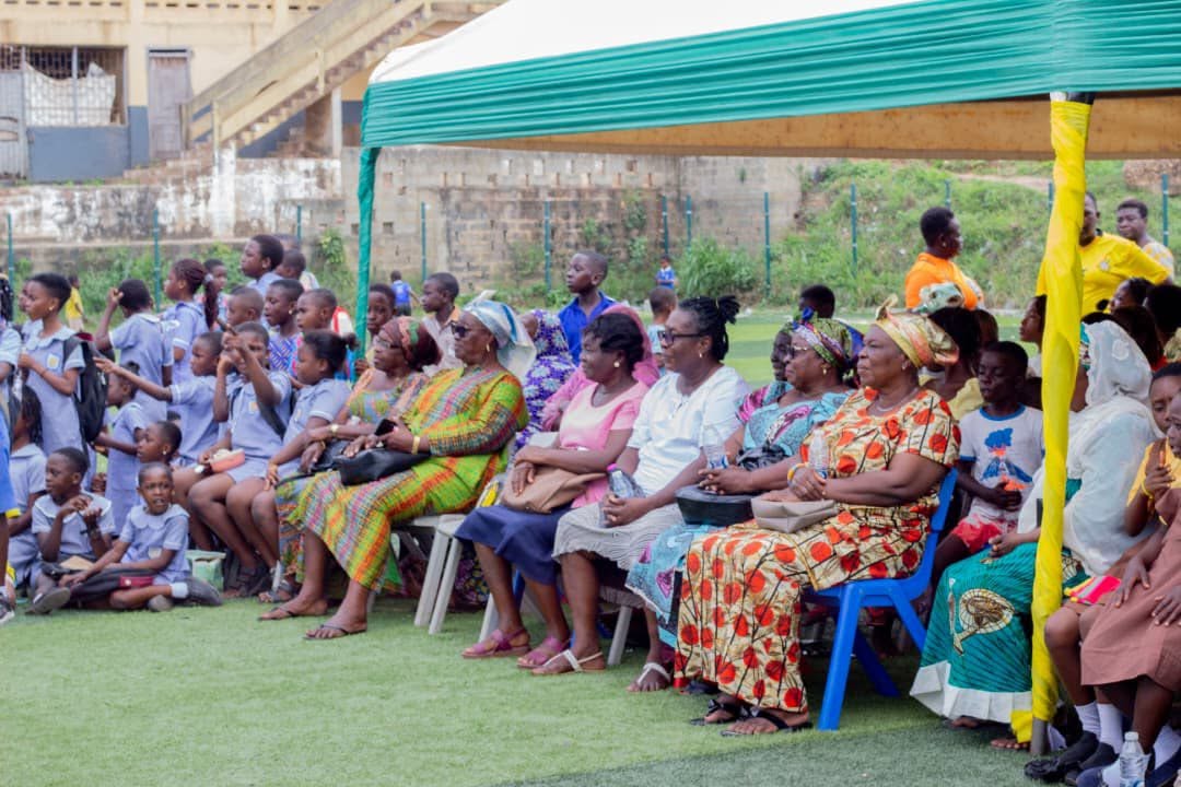 Community gathering at a Sekondi Education Fund programme